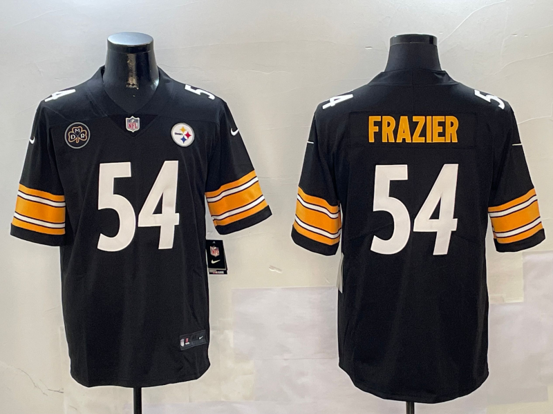 Men Pittsburgh Steelers #54 Frazier Black Nike Limited NFL 2025 Jersey style 01